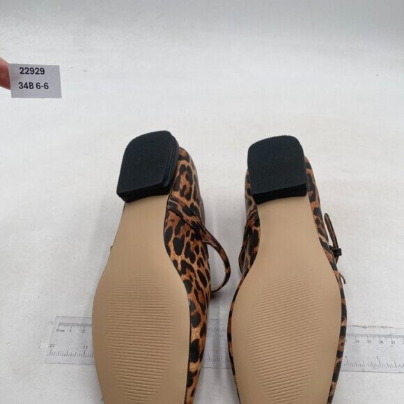 Leopard Print Mary Jane Flats - Picture 7 of 8